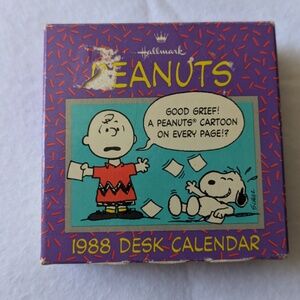 Peanuts Hallmark 1988 Desk Calendar - Sealed